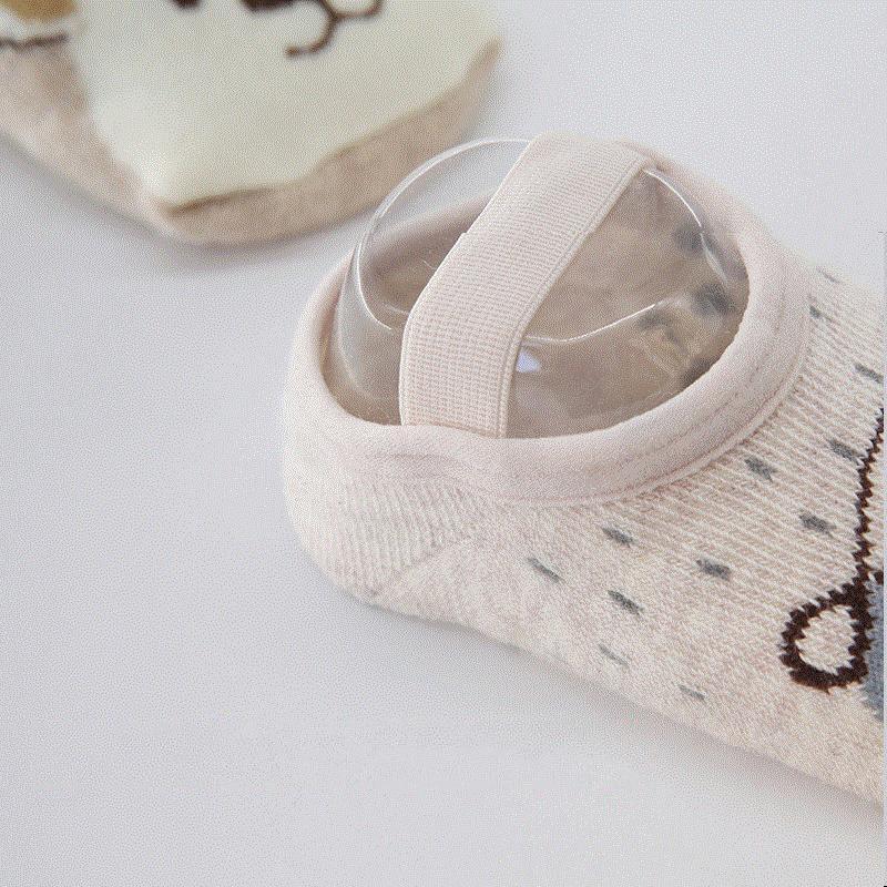 Luxury Modern Baby Socks Infant Walk Socks Toddler Floor Non-slip Cute Cotton Shoes 6 Colors Polyester Socks For Kids