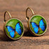 Handmade Boho Flower Drop Earrings For Women Vintage Jewelry Geometric Pattern Round Earrnings