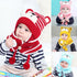 Kids Winter Hats for Girls and Boys Baby Crochet Warm Caps Scarf Set For Baby Kids In Modern Bear Design