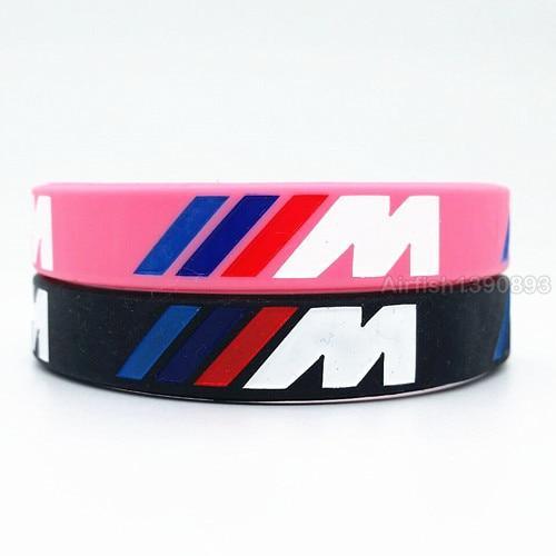 Hologram Bracelet ///M Sport M Power Black White Silicone Wristband Bangle for Auto Club Fans M3 M5 M6 3/5/7 Series