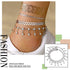 Female Heart Anklets Barefoot Crochet Sandals Foot Jewelry Bracelets For Women Leg Chain