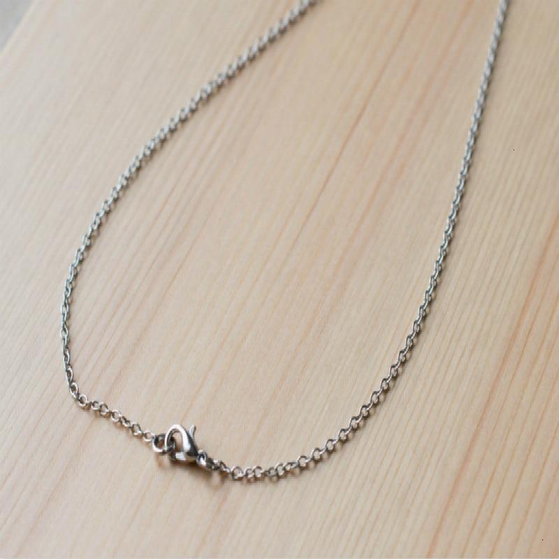 Fashion New Black Rectangle Pendant Necklace Trendy Simple Stainless Steel Chain Men Necklace Jewelry Gift