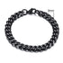 Luxury Popular Mens Simple 3-11mm Stainless Steel Curb Cuban Link Chain Bracelets for Women and Men Unisex Wrist Jewelry Brecelet