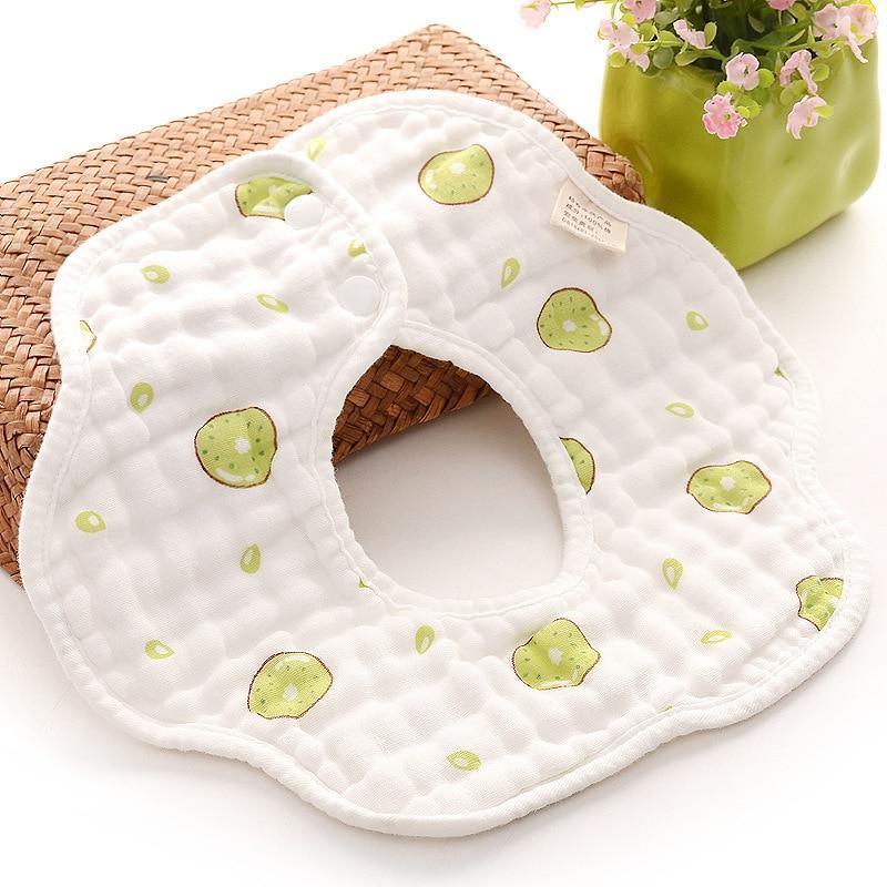 Unisex 360 Degree Rotation 8 Layers Gauze For Baby Kids Burp Cloth For Newborn Infant Saliva Towel