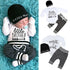 Infant Baby Boy Clothes Sets Long Sleeve Romper Pant Hats Outfit Clothes Set for Baby Kids