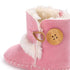 Newborn Infant Baby Snow Boots Winter Warm Cotton Baby Shoes Solid Button Autumn Ankle Bright Colors Boots