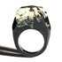 Modern Wooden Epic Resin Ring Elegant Luxury Wedding Epoxy Soul of The Forest Eco Epoxy Handmade