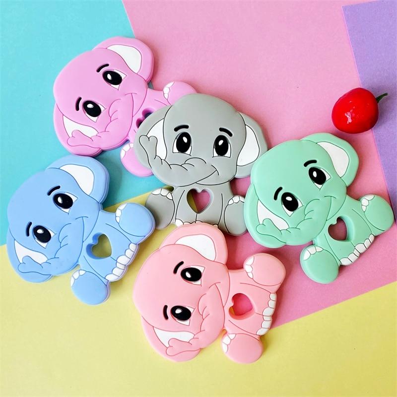 Silicone Elephant Animal Newborn Teethers Toy Cartoon Children Perfect Gift For Baby Boys or Girls