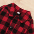 Spring Autumn Newborn Cotton  Casual classic Plaid Collar Jumpsuit for Baby Boys / Girls In Elegant Retro Modern Style