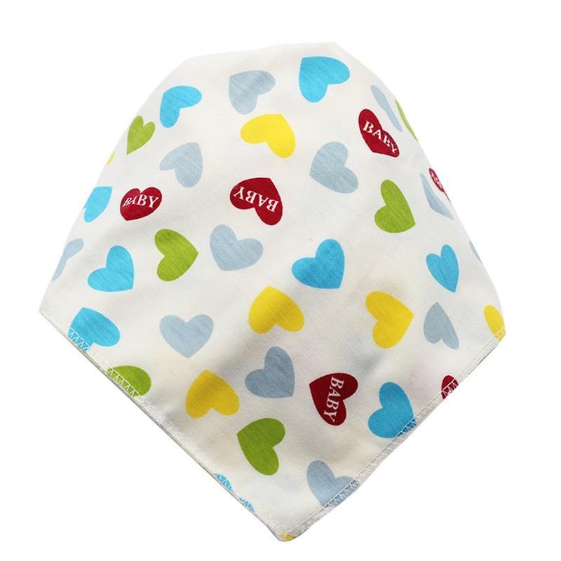 Baby Bibs Triangle Cotton Cartoon Child Bandana Dribble Bibs Newborn Slabber Absorbent Cloth For Baby and Kids