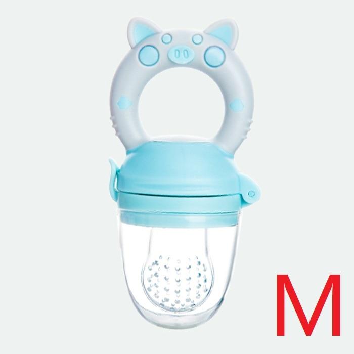 Silicone Baby Pacifier Feeder Cartoon Animal Infant Nipple Holder Newborn Fruit pacifier Tetine Silicona Nipple Bit