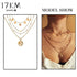 Bohemian Gold Necklaces For Women Multilayer Fashion Pearl Pendants Necklace Portrait Chokers Trendy New Jewelry Gift