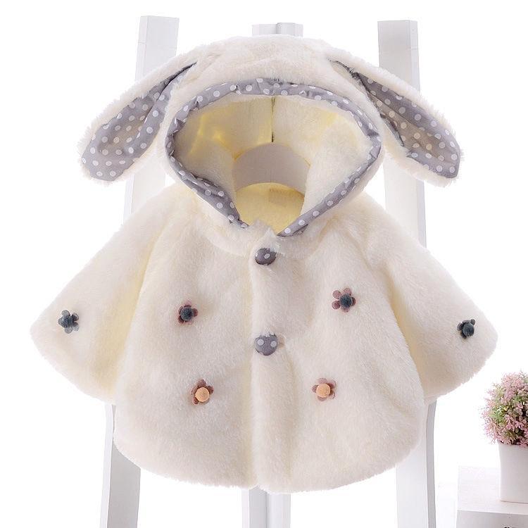 Baby Toddler Clothes Cute Fleece Fur Winter Warm Coat / Jacket for Kids Outerwear In Modern New Style