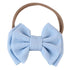 Luxury Cute Baby Girl Headband Ribbon Elastic Rope Big Bow Hair Band Candy Color Pony Tail Ties Ropes For Girls