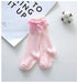 Non-slip Cotton Princess Knee High Long Skin-friendly Socks With Bow Mesh Newborn For Baby Girls