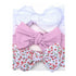 Summer Cute Floral Bows Baby Girl Headbands Elastic Bowknot Newborn Hair Band Turban Set Hair Accessories Bow Set For Kids