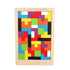 Colorful 3D Puzzle Wooden Tangram Math Toys Tetris Game Children Pre-school Magination Intellectual Educational Toy for Kids