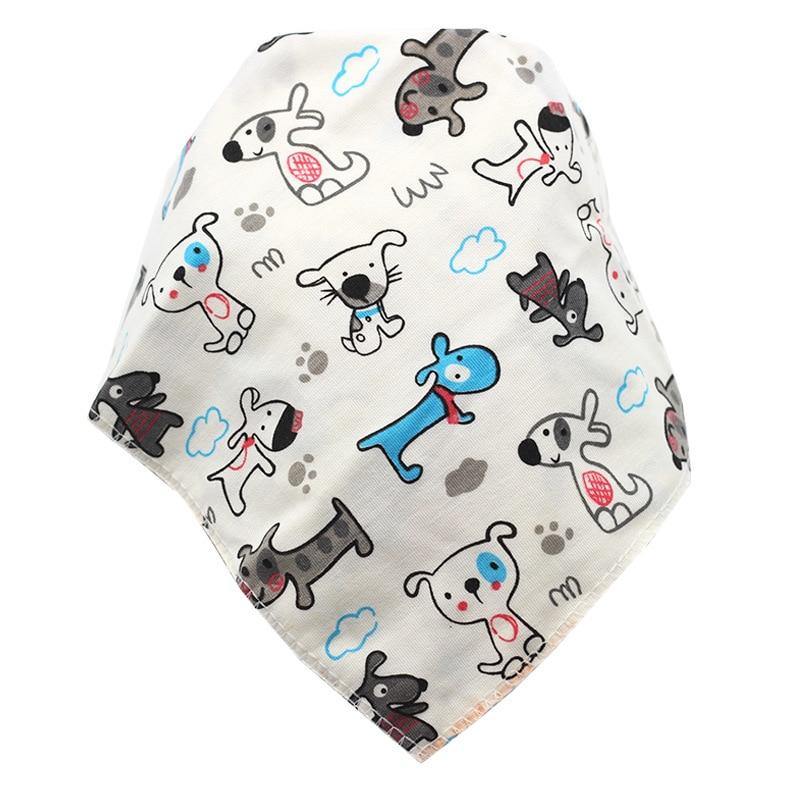 Baby Bibs Waterproof Triangle Cotton Cartoon Child Bibs Dribble Bibs Newborn Slabber Absorbent Cloth For Kids