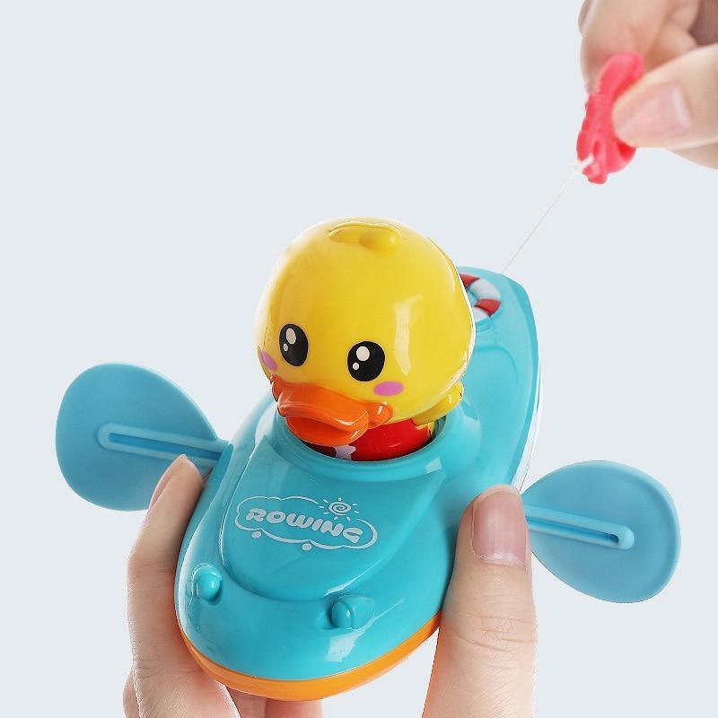 Cartoon Baby Bath Toys Animal Pull Duck Classic Baby Water toy Infant Early Education Bathroom Beach Swiming Toy For Kids