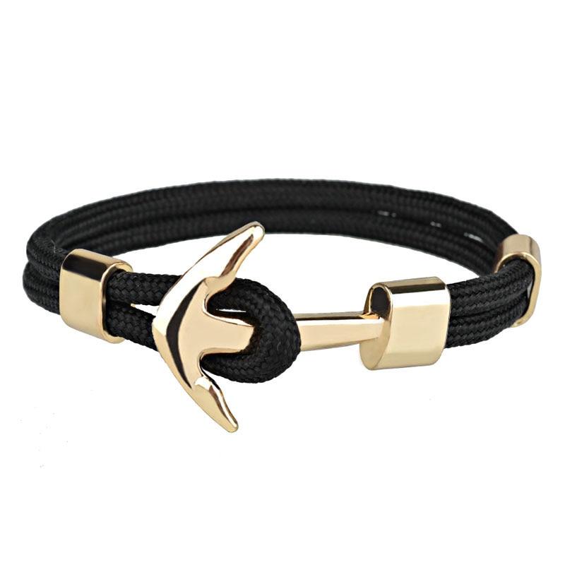 Couple Bracelets Fashion Alloy Anchor Bracelets Bangles braided Polyester Rope Bracelets For Women And Men Gifts