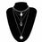 Multi Layer Lover Lock Pendant Choker Chain  Necklace For Women Luxury Jewelry Cool Style