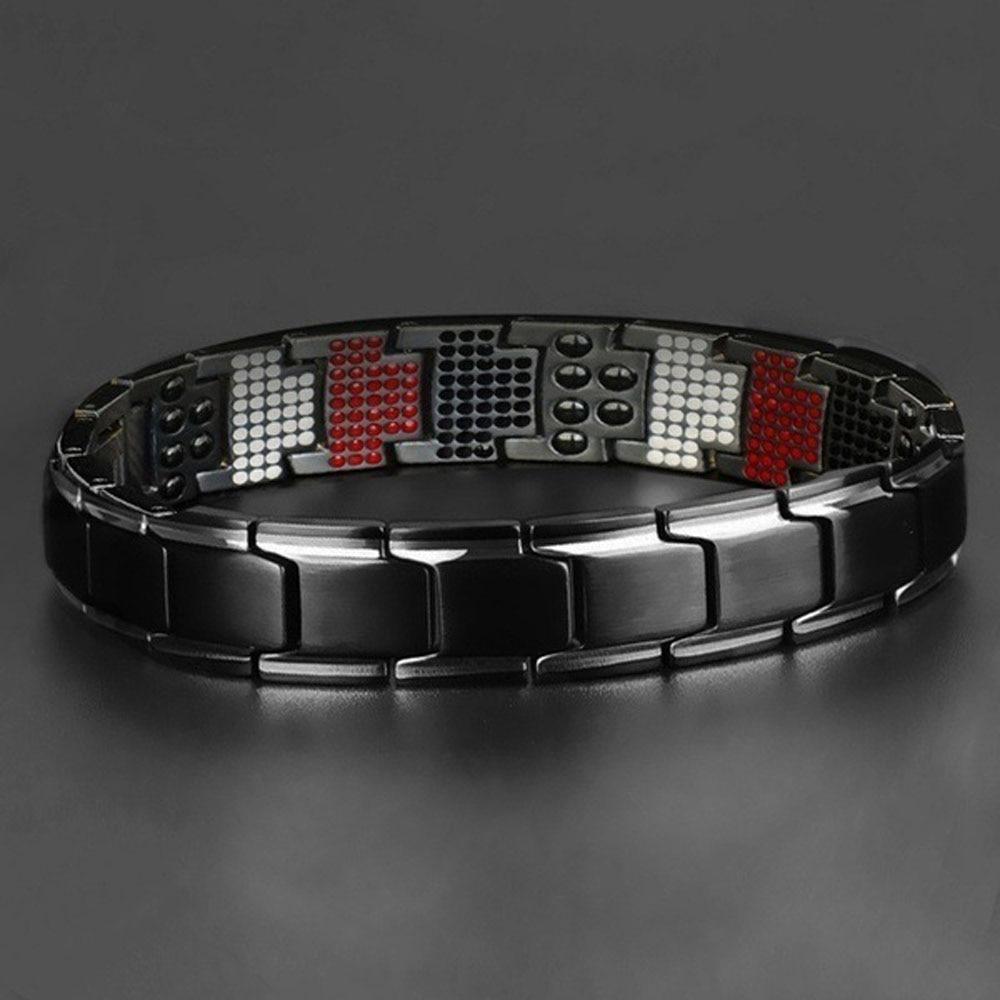 New Modern Fashion For Men Strength Therapy Bracelet Health Energy Bio Magnetic Male Gift Adjustable