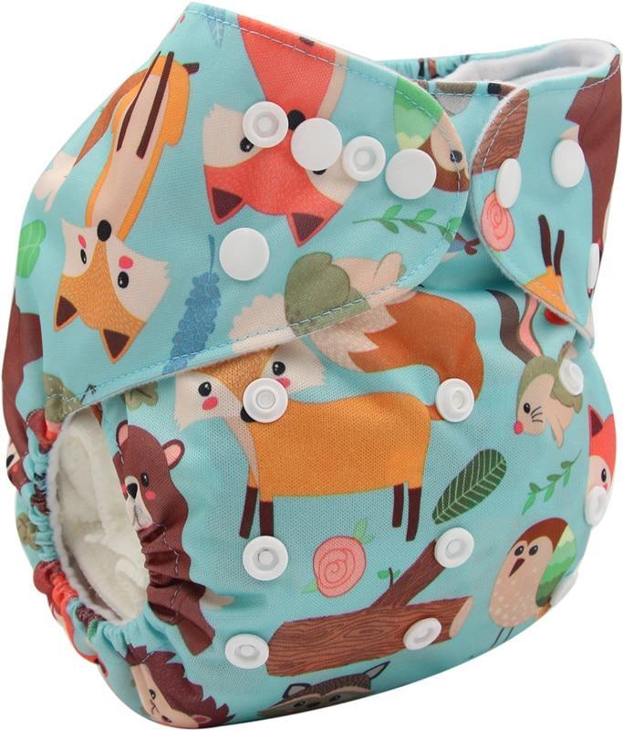 Modrn Printed Baby Pocket Cloth Diaper Nappy Reusable Adjustable Washable Nappies For Baby Boys and Baby Girls In Elegant Style