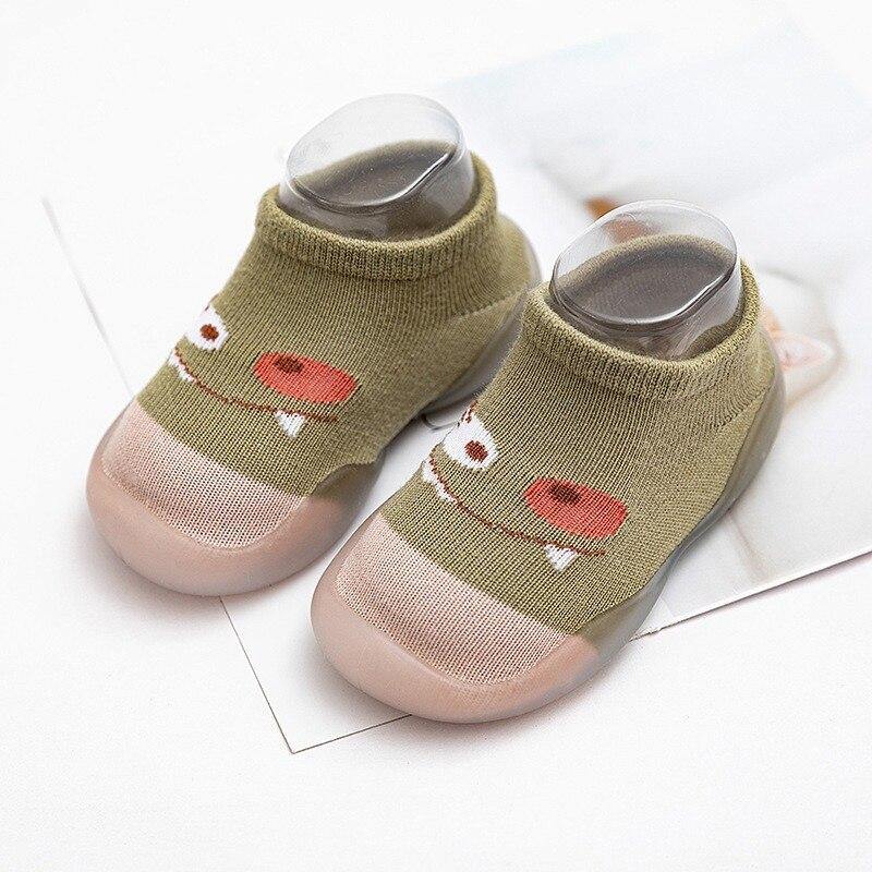 Children Anti-slip Shoes Newborn Baby Girl Cotton Non-slip Floor Socks Baby Boy Rubber Cartoon Indoor Socks Infant Shoes