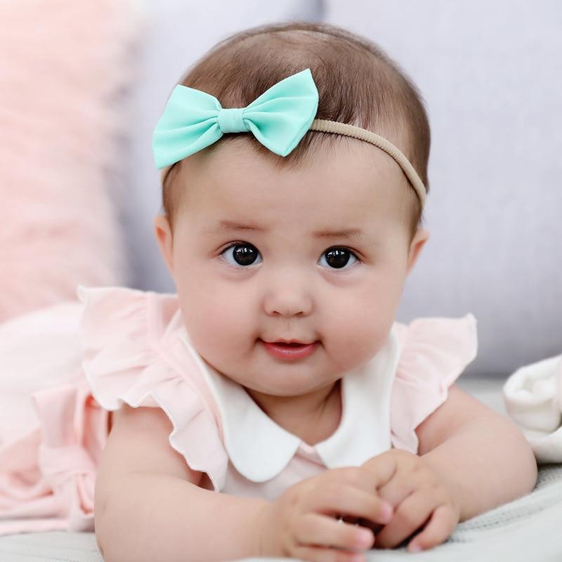 Baby Girls Headband Infant Elastic Headwear Kids Hair Accessories Bow Set For Baby Girls