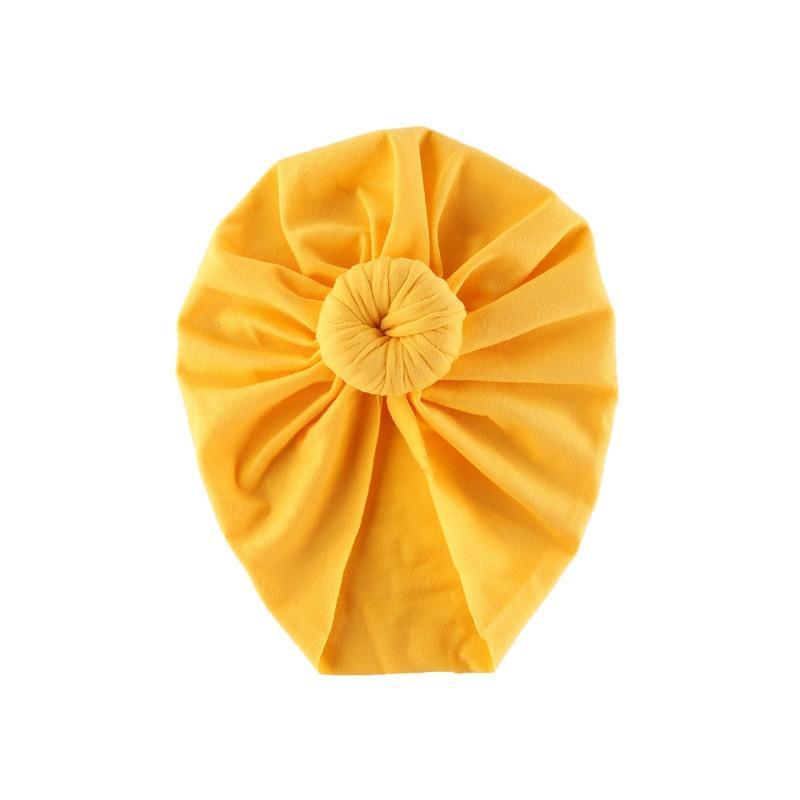 Infant Baby Headbands Solid Cotton Knot Turban Headband For Girls  Beanie Hat Headwear For Girls