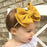 Luxury Cute Baby Girl Headband Ribbon Elastic Rope Big Bow Hair Band Candy Color Pony Tail Ties Ropes For Girls