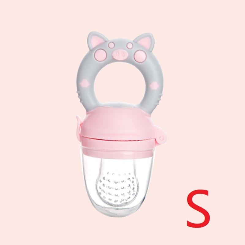 Silicone Baby Pacifier Feeder Cartoon Animal Infant Nipple Holder Newborn Fruit pacifier Tetine Silicona Nipple Bit