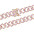 Luxury  Elegant Diamond 9MM iced Miami cuban link chain Anklet In Hip Hop Style for  Women fashion jewelry Leg brecelet