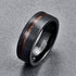 Luxury Popular 8mm Carbide Men's Ring Comfortable Fit New Cool Men's Fashion Jewelry Wedding Ring For Men