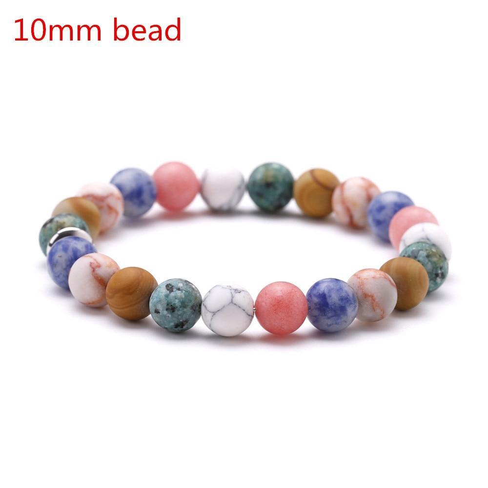 Galaxy Solar System Bracelet Universe Nine Planets Natural Stone Stars Earth Moon Bracelet For Women Man Fashion Jewelry