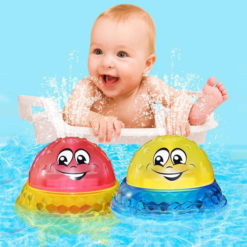 Cool Bath Toys Spray Water Light Rotate with Shower Pool , Toddler Swimming Party Bathroom LED Light With Music for Kids