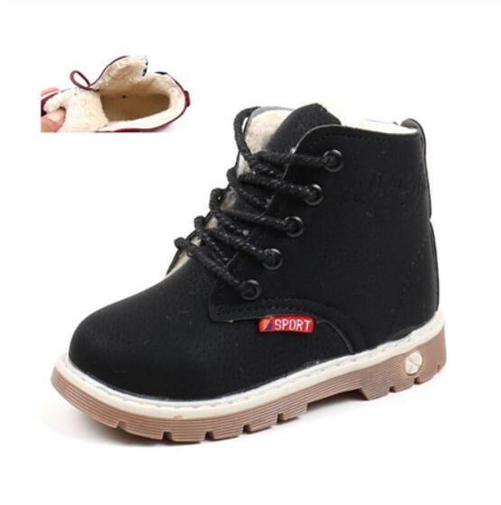 Modern Fashion Children Casual Shoes Autumn Winter Boots Boys Shoes Fashion Leather Soft AntI Slip Girls Boots