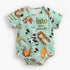 Luxury Modern Interesting Printed Newborn Baby Bodysuit Children Clothing  Girls Boy Jumpsuit For Baby Kids