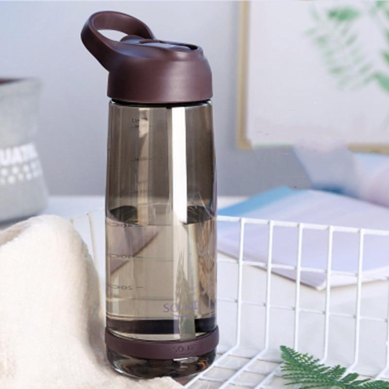 Portable Water Bottle With Straw Healthy Plastic Travel Drinkware Sports Shaker Drink Bottles For Kids