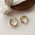 New Minimalist Gold Metal Large Circle Geometric Round Big Hoop Earrings for Women and Girl In Wedding Party Jewelry Style