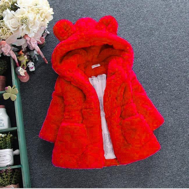 Luxury Modern Girls Winter Jackets Newborn Coat Hooded Baby Jacket For Girls