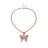 Big Elegant Butterfly Pendant Necklace Luxury Rhinestone Chain For Modern Women Bling Tennis Chain Crystal Choker Cool Necklace Women Jewelry Design