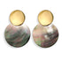 New Luxury Elegant Geometric Shell Dangle Earrings For Women In Round Small Drop Design