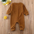 Baby Girl / Boy Clothes Kids Knitted Long Sleeve Autumn Winter Romper Solid Jumpsuit Outfit