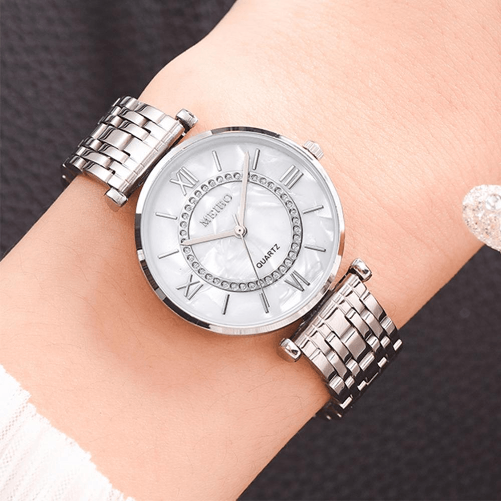 New Luxury Crystal Women Bracelet Watches Top Brand Fashion Diamond Ladies Quartz Watch Steel Female Wristwatch For Women and Girls