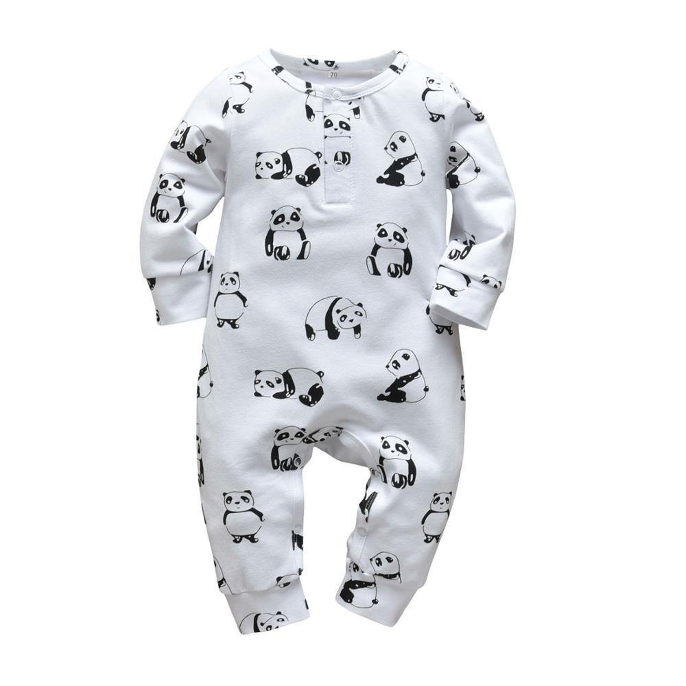 Modern Printed Baby Boys and Girls Romper Cotton Long Sleeve Jumpsuit for Infant Clothing Newborn Baby Kids