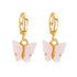 New Elegant Luxury Long Tassel Butterfly Silver Drop Earrings For Women In Summer Fashion Style