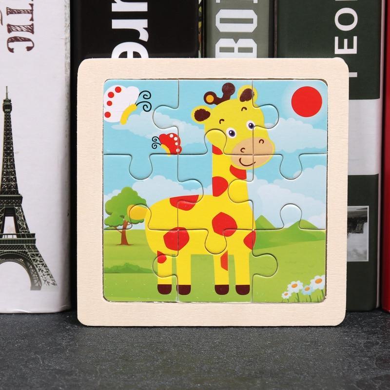 Wood Puzzles Children Adults Vehicle Puzzles Wooden Toys Learning Education Environmental Assemble Toy Educational Games For Baby and Kids