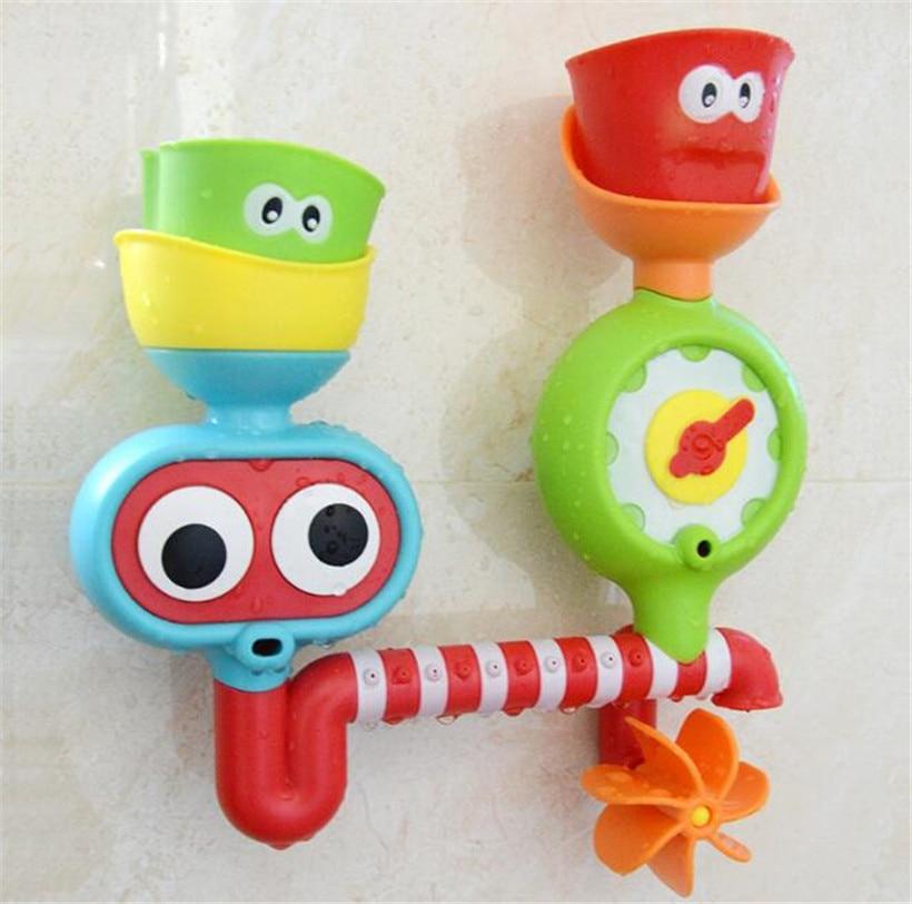 Bath Toys Suction Cup Marble Race Orbits Track Kids Bathroom Bathtub Play Water Toy Shower Games For Kids