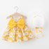 Modern Girl Summer New Baby Dress + Hat Baby Girl Outfits Dress for Princess Birthday Party Dress